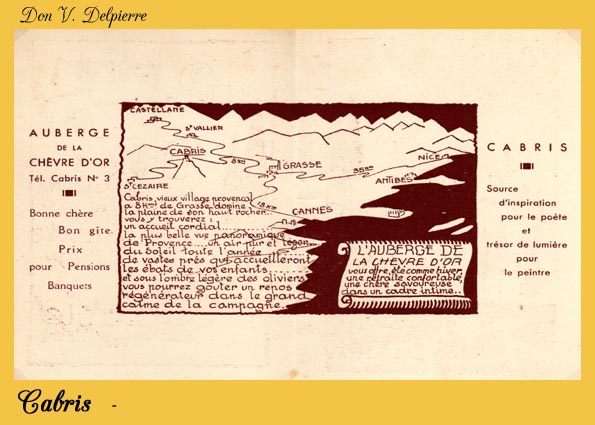 171 � Cabris - L'auberge de la ch�vre d'or