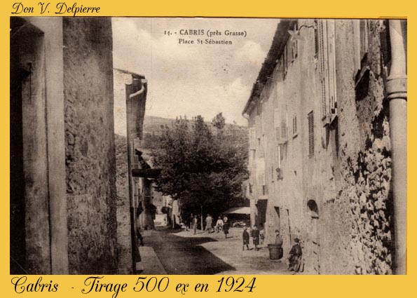 128 - Cabris  - 1924 - Place St S�bastien