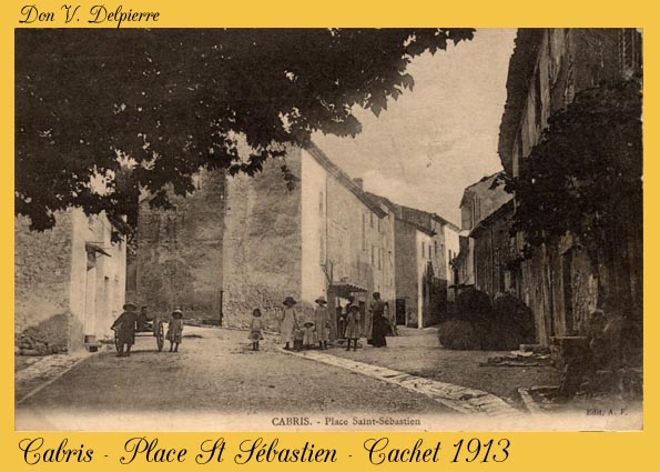 129 - Cabris  - Cachet 1913 - Place St S�bastien