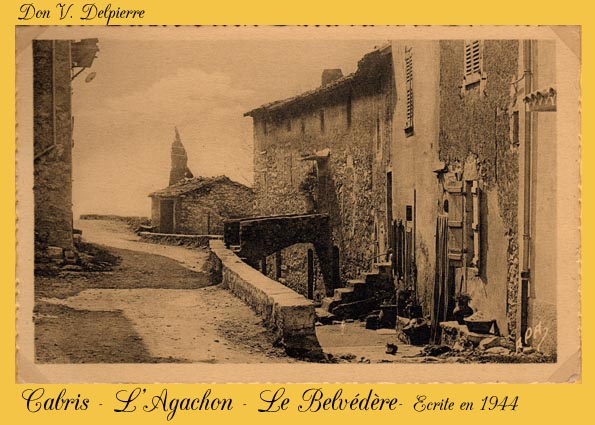 135 - Cabris  - Ecrite en 1944 - L'Agachon - Le Belv�d�re