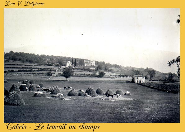 155 - Cabris  -  Le travail au champs