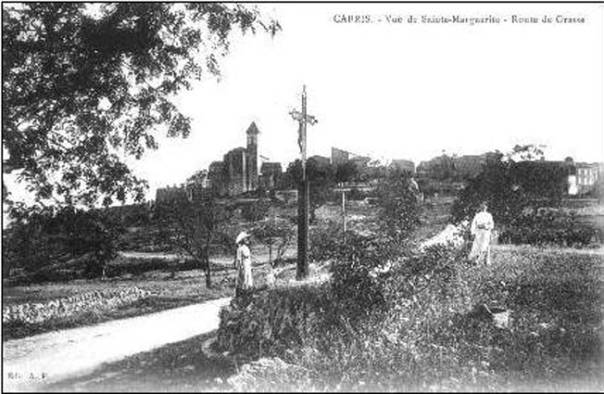 04 � Cabris  1796  -  Vue g�n�rale � travers les ch�nes �